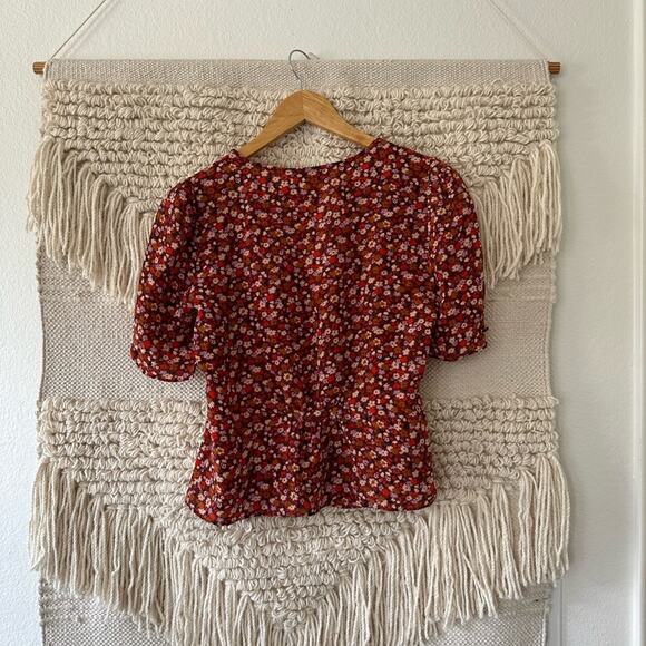 Madewell Silk Button Sleeve Top - Picture 10 of 10